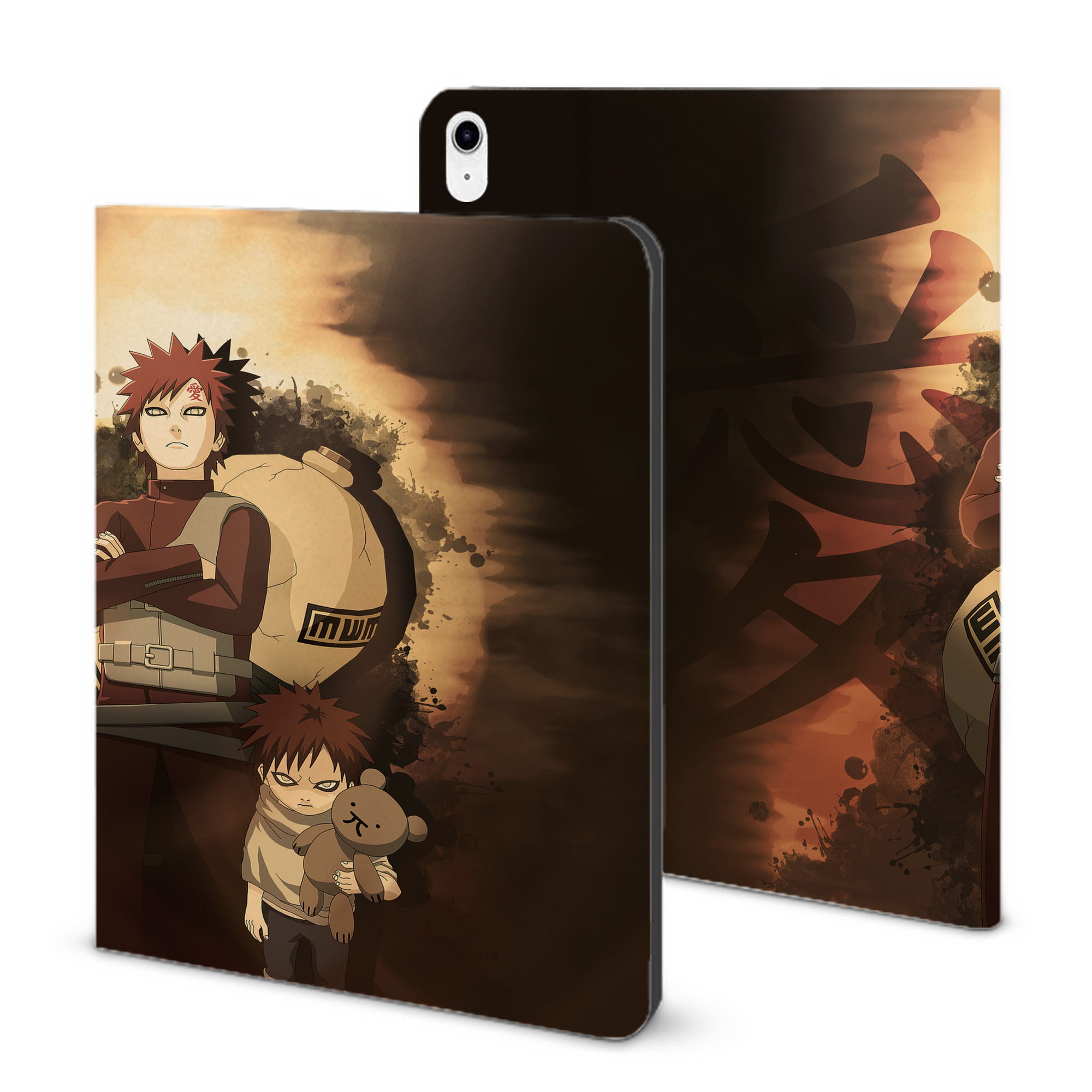 （画像用） NARUTO -ナルト- NARUTO -ナルト- 疾風伝 IPad ケース ブック型 PUレザー TPU 耐衝撃 軽量 薄型 ペン収納なし 全面保護 IPad 各モデル対応